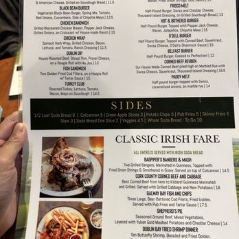 O'Dell's Irish Pub & Ale House - Burgers, Sandwiches and Entrees menu - Pubs Near Me - Eureka, Missouri