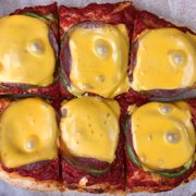 Photo of Al's Tavern - Altoona, PA, United States. Behold! Altoona's very own pizza style, here sold as "Nonna's Pizza".