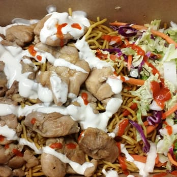 Moyzilla - Lunch box - Chicken skewered drizzled in garlic aoili with noodles and cole slaw - Food Trucks Near Me
