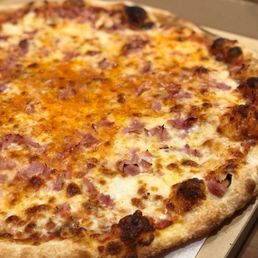 Mushroom and Ham Pizza