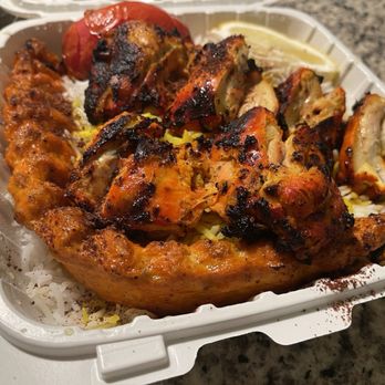 Darbari Persian Grill - Chicken Koobideh platter - Persian/Iranian Near Me - Costa Mesa, California