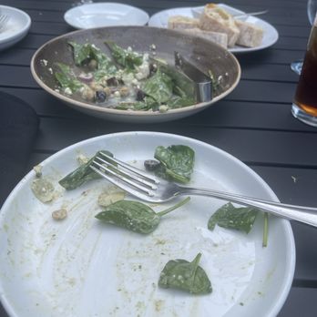Kitchen Proper - The remnants of a goddess salad with grilled chicken - Salad Near Me - Battle Creek, Michigan