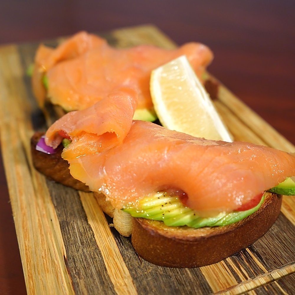 Backyard - Salmon avocado toast - Breakfast & Brunch Near Me - Miami Beach, Florida Backyard - Salmon avocado toast - Breakfast & Brunch Near Me - Miami Beach, Florida