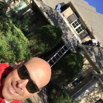 Houston Painters Pro - Here is a picutre of the owner (Eric) and a house painting job completed in Sugar Land, Texas.  There was a lot of trim to paint on this one - Painters Near Me