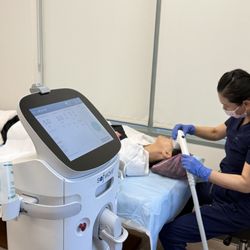 Aunara Medical Aesthetic - Our nurse is performing the latest Sofwave treatment, a non-invasive, FDA-cleared technology for skin tightening and rejuvenation.
