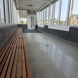 Metra Train Station - Clarendon Hills - Inside waiting area. Super clean.