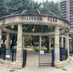 Entrance. This park is the former site of the Chicago Coliseum/The Syndrome.