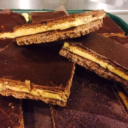La Noisette Bakery and Deli - Our signature chocolate peanut butter squares.