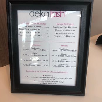Deka Lash - Pricing - Eyebrow Services Near Me - High Point, North Carolina