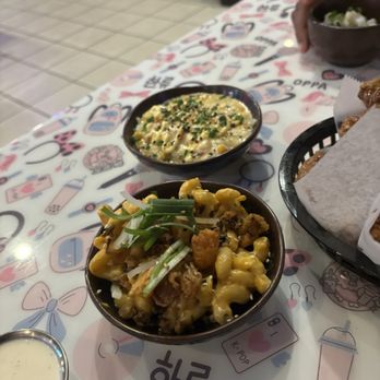 K Pop Chicken - Kimchi Mac and Cheese and the Street Cream Corn were so delicious! - Korean Near Me - Jacksonville, Florida