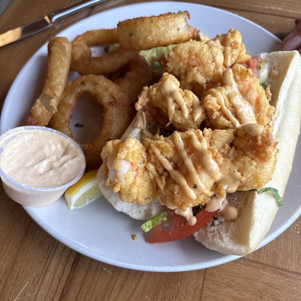 Rusty Hooks Dockside Grill - Shrimp Po'Boy - Seafood Near Me - Southport, North Carolina Rusty Hooks Dockside Grill - Shrimp Po'Boy - Seafood Near Me - Southport, North Carolina