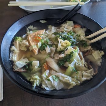 Mo Pho Mi - Medium Vegan Pho after I dug in - Vietnamese Near Me - Costa Mesa, California Mo Pho Mi - Medium Vegan Pho after I dug in - Vietnamese Near Me - Costa Mesa, California