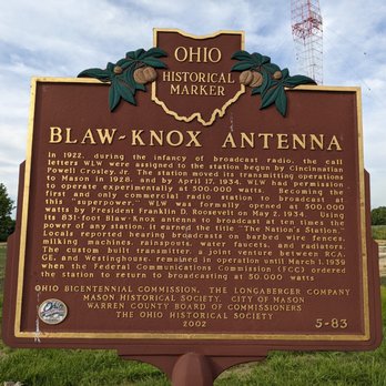 BLAW-KNOX ANTENNA HISTORICAL MARKER - Updated August 2025 - 710 ...