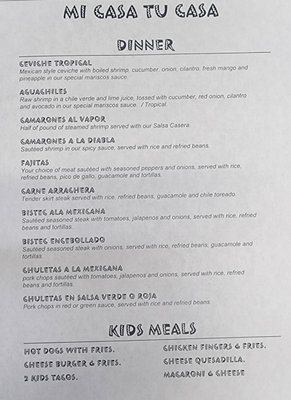 Menu photo 3 Mi Casa Tu Casa Restaurant LLC Brick Township, NJ
