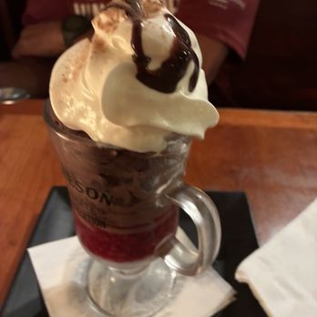 Darby's Restaurant & Pub - Chocolate mousse with raspberry finishings. - Pubs Near Me - Belfast, Maine Darby's Restaurant & Pub - Chocolate mousse with raspberry finishings. - Pubs Near Me - Belfast, Maine