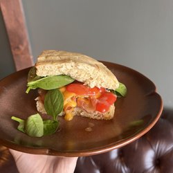 LawKew Coffee - Oink Oink sandwich on house bread