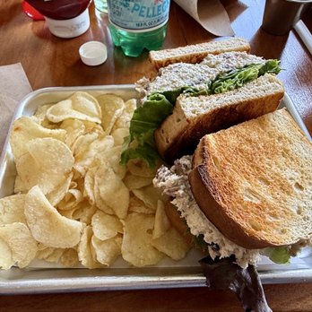Redbird Cafe - Chicken salad sandwich with potato chips. - Coffee & Tea Near Me - Romney, West Virginia Redbird Cafe - Chicken salad sandwich with potato chips. - Coffee & Tea Near Me - Romney, West Virginia