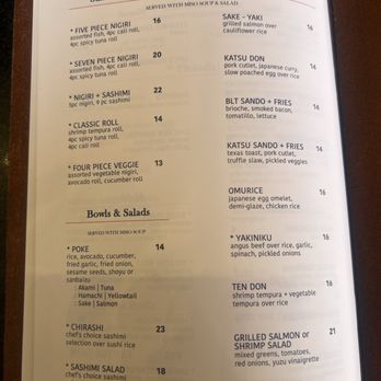 KA Sushi - Lunch menu - Japanese Near Me - Houston, Texas