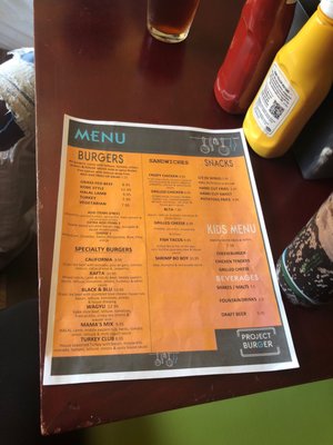 Menu photo 8 Project Burger Alameda, CA
