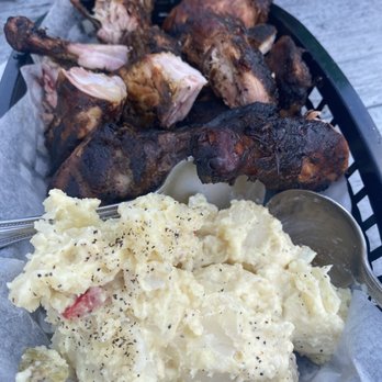 Coco Jim’s Cafe - Chicken and potato salad - Cafes Near Me - St John, Virgin Islands