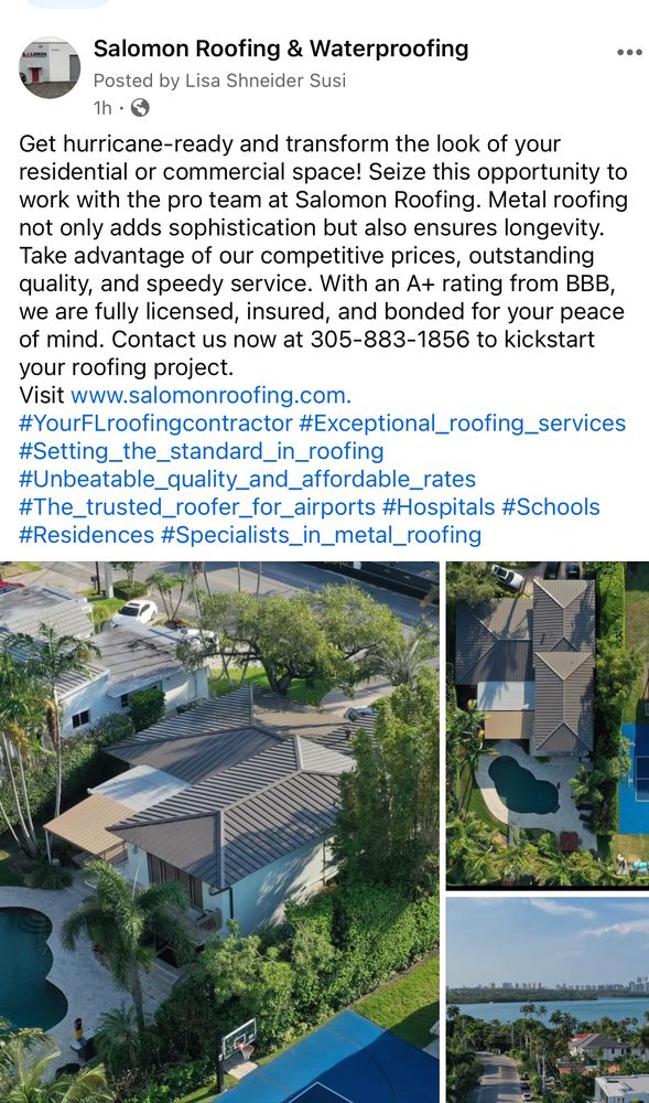 Slide of Salomon Roofing & Waterproofing