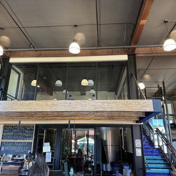Fifty Fifty Brewing - A view of the two-story interior - Breweries Near Me - Truckee, California