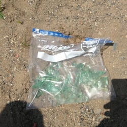 Bass Lake Beach and Campground - Found broken glass at Bass Lake Beach, IN