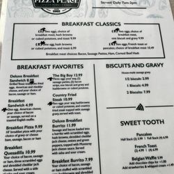 Pizza Place - Breakfast menu #2