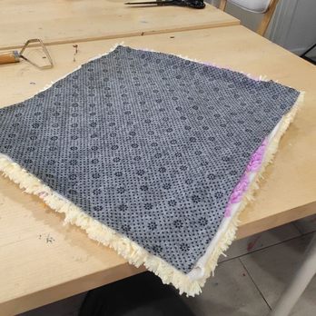 Sense7 - Gluing the backing to my rug - Art Classes Near Me - New York, New York Sense7 - Gluing the backing to my rug - Art Classes Near Me - New York, New York