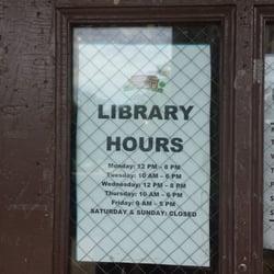 Chicago Public Library - Library hours.
