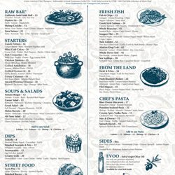 Poseidon - Menu