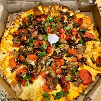Round Table Pizza - Italian garlic supreme so far my favorite! - Pizza Near Me - Lancaster, California Round Table Pizza - Italian garlic supreme so far my favorite! - Pizza Near Me - Lancaster, California