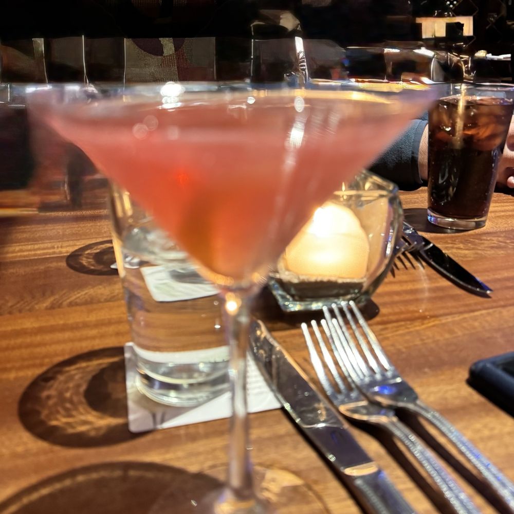 Seasons 52 - Sparkling Cosmo on Happy Hour Menu - New American Near Me - Schaumburg, Illinois Seasons 52 - Sparkling Cosmo on Happy Hour Menu - New American Near Me - Schaumburg, Illinois