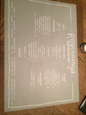 Menu photo 3 Głodomory Warsaw, MZ