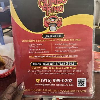 Gumbo King - Menu - Comfort Food Near Me - Sacramento, California Gumbo King - Menu - Comfort Food Near Me - Sacramento, California
