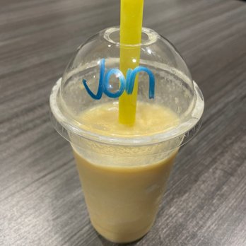 Nutrivibe Cafe - Sunset Smoothie with whey protein added! - Juice Bars & Smoothies Near Me - Chantilly, Virginia Nutrivibe Cafe - Sunset Smoothie with whey protein added! - Juice Bars & Smoothies Near Me - Chantilly, Virginia