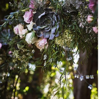 Floral Design by Ari - My wedding arch was beautifully decorated with succulents, roses and diamonds! Thank you Eleanor! - Florists Near Me - Encinitas, California Floral Design by Ari - My wedding arch was beautifully decorated with succulents, roses and diamonds! Thank you Eleanor! - Florists Near Me - Encinitas, California