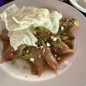 Boathouse on the Bay - Hamachi crudo - Steakhouses Near Me - Long Beach, California Boathouse on the Bay - Hamachi crudo - Steakhouses Near Me - Long Beach, California