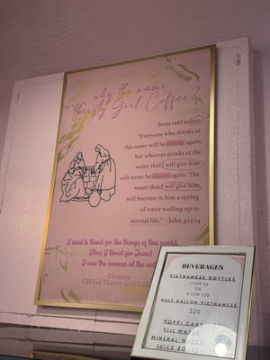 Menu photo 1 Thirsty Girl Coffee Pomona, CA Menu photo 1 Thirsty Girl Coffee Pomona, CA