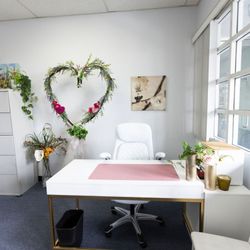 Our sweet wedding office.