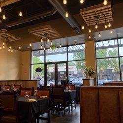 Zaika Indian Bistro Bar - Inside across from curry pizza house