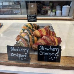 Croissant selection Croissant selection