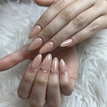 Apex Nails And Spa - Nude chrome nails! - Nail Salons Near Me - Falls Church, Virginia Apex Nails And Spa - Nude chrome nails! - Nail Salons Near Me - Falls Church, Virginia
