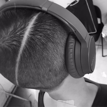 The B Room Barbershop - Hard Part High Fade: Warriors Slash - Barbers Near Me - Long Beach, California