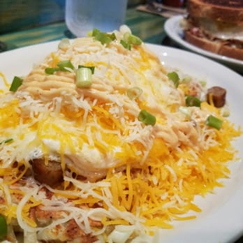 The Pan - loaded hashbrowns. - Pizza Near Me - Long Beach, California The Pan - loaded hashbrowns. - Pizza Near Me - Long Beach, California