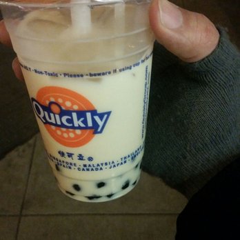 Quickly - Kobe Bento - Oolong milk tea with my yelp gloves on. - Asian Fusion Near Me - San Francisco, California Quickly - Kobe Bento - Oolong milk tea with my yelp gloves on. - Asian Fusion Near Me - San Francisco, California