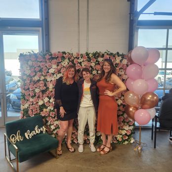 Pink Flower Wall  - Party Equipment Rentals Near Me