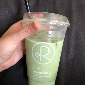 Reborn Coffee - iced matcha latte. good drink size but drink tasted "meh". - Coffee & Tea Near Me - Brea, California Reborn Coffee - iced matcha latte. good drink size but drink tasted "meh". - Coffee & Tea Near Me - Brea, California
