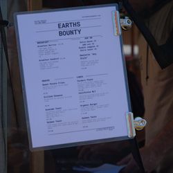 Earths Bounty - Menu