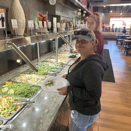 The buffet was very nice... Everything was fresh.